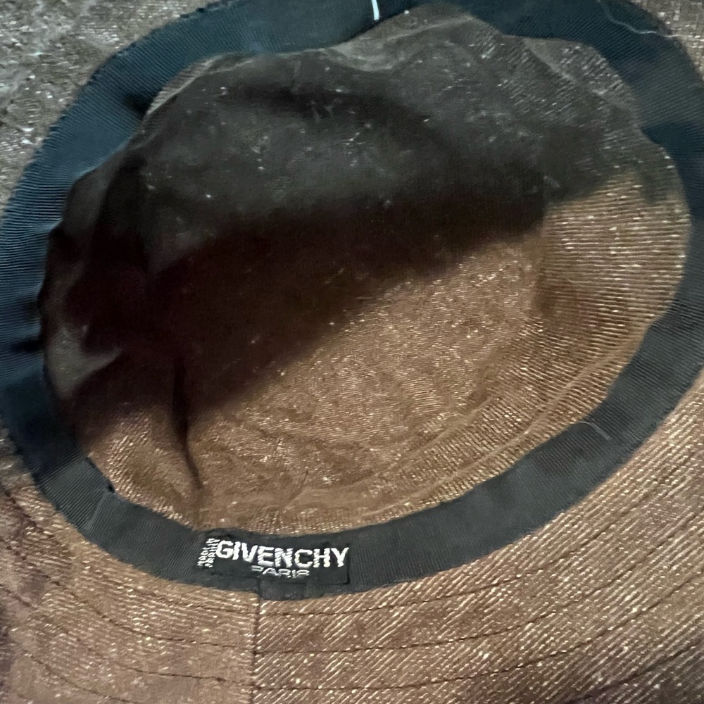 Givenchy Brown Canvas Bucket Hat – Designer Streetwear One Size - Picture 7 of 8